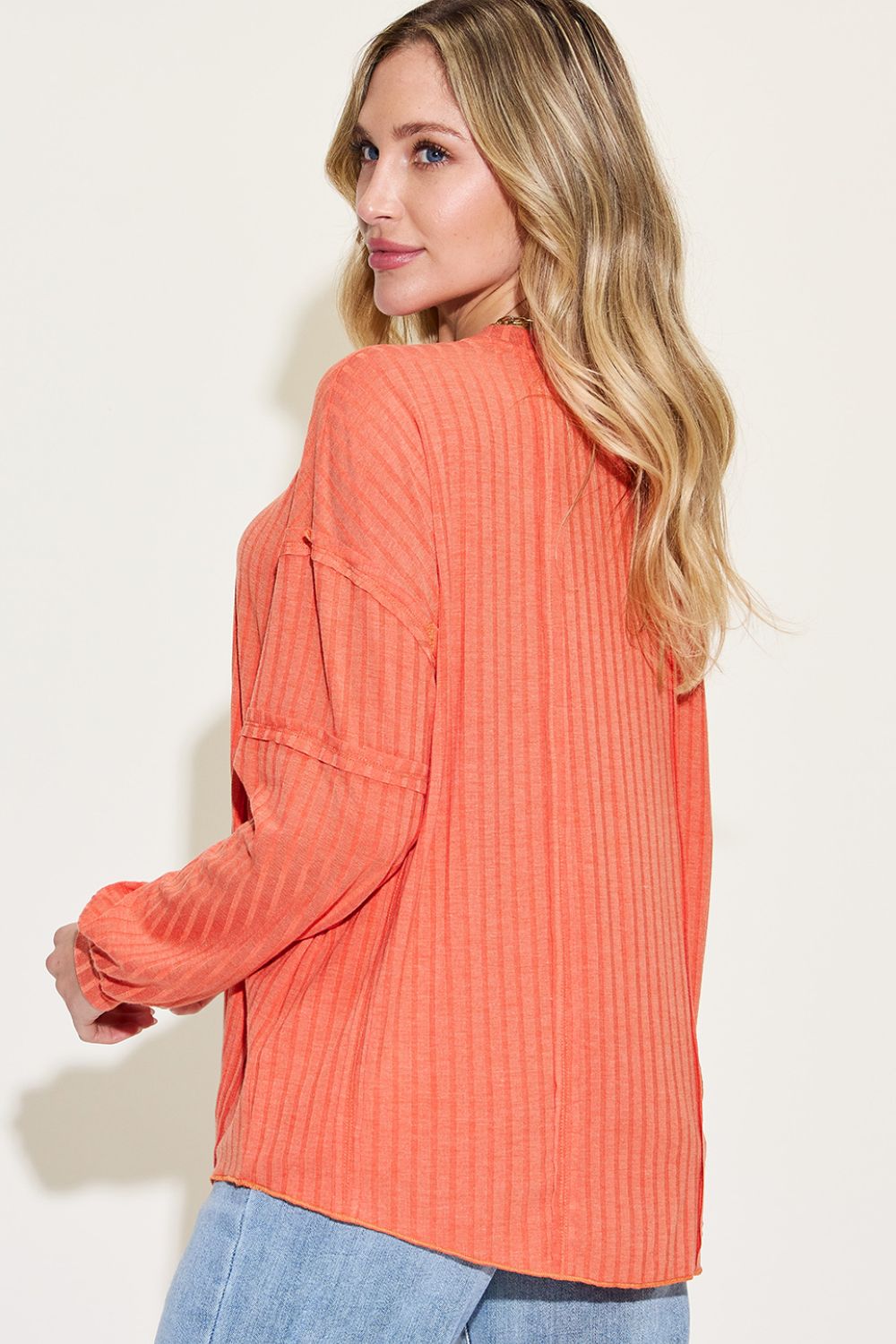 *Basic Bae* Ribbed Long Sleeve