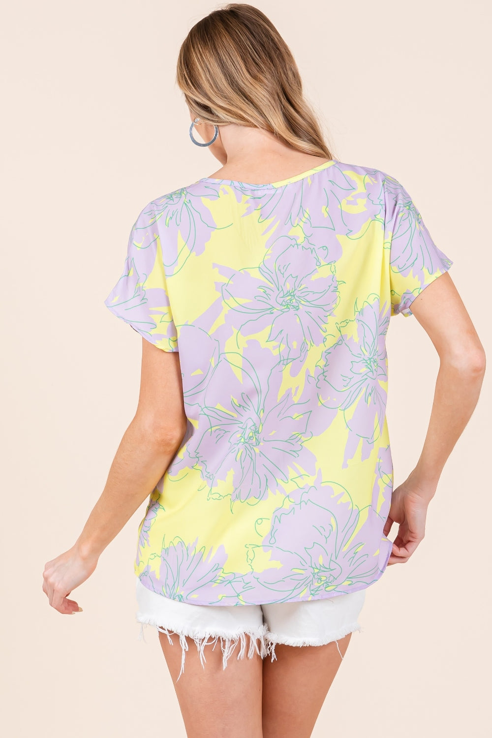 *BOMBOM* Floral Short Sleeve T-Shirt