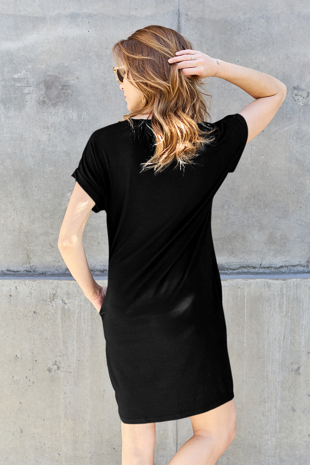 *Basic Bae* Bamboo T-shirt with Pockets