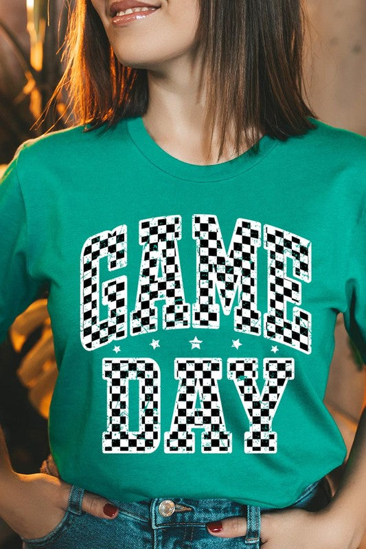 Checkered Game Day Graphic Tee