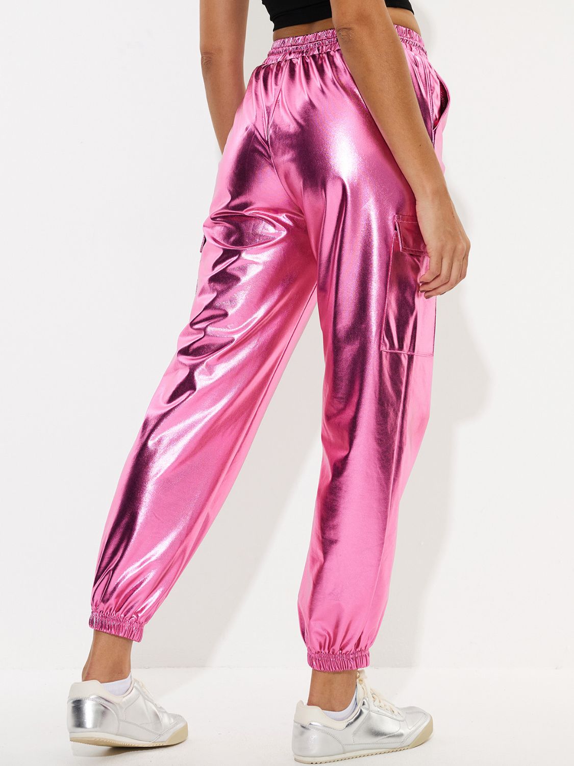 Pink Metallic Joggers