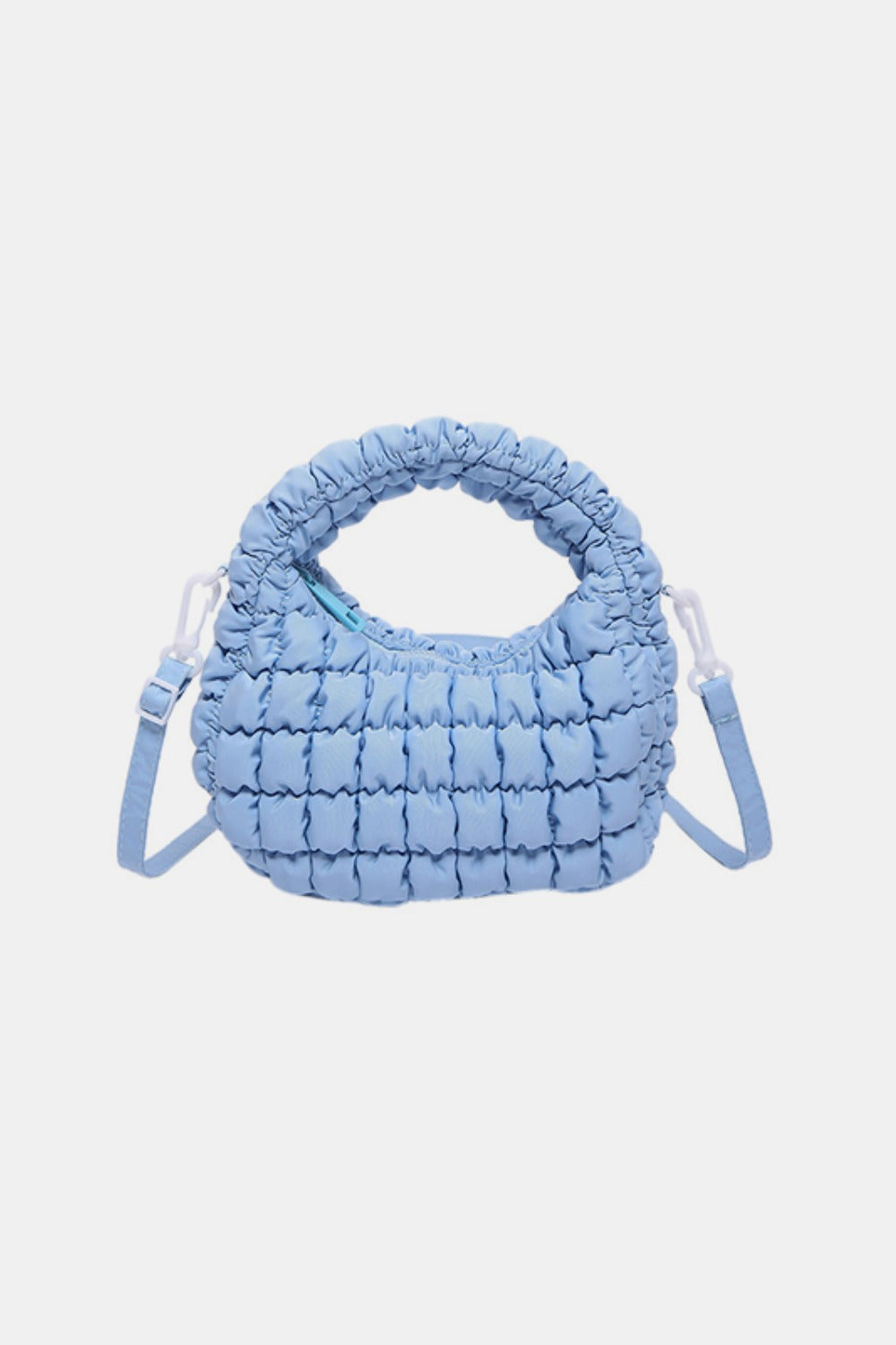 Quilted Puffy Removable Strap Crossbody Bag