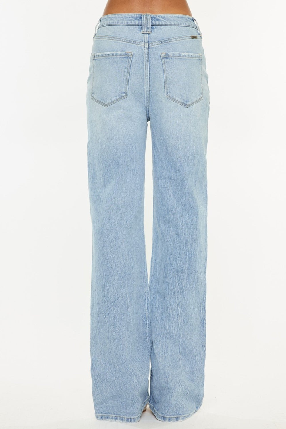 *Kancan* Distressed High Waist Straight Jeans