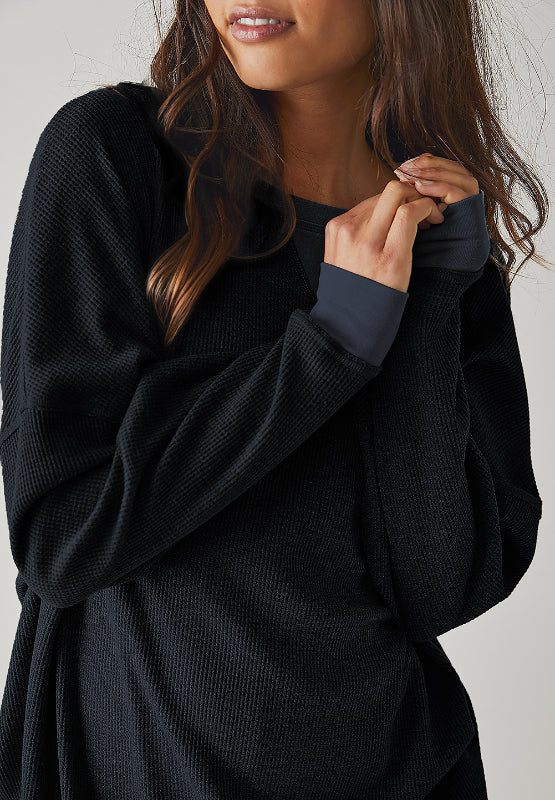 Round Neck Long Sleeve Sweatshirt