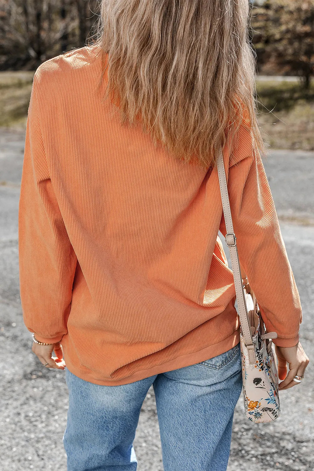 Jack-O'-Lantern Round Neck Long Sleeve Sweatshirt